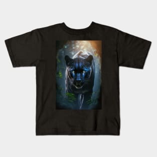 Intense Prowling Panther Kids T-Shirt